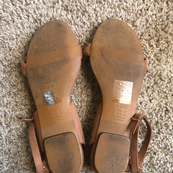 Aldo Brown Suede Sandals - Picture 4 of 4